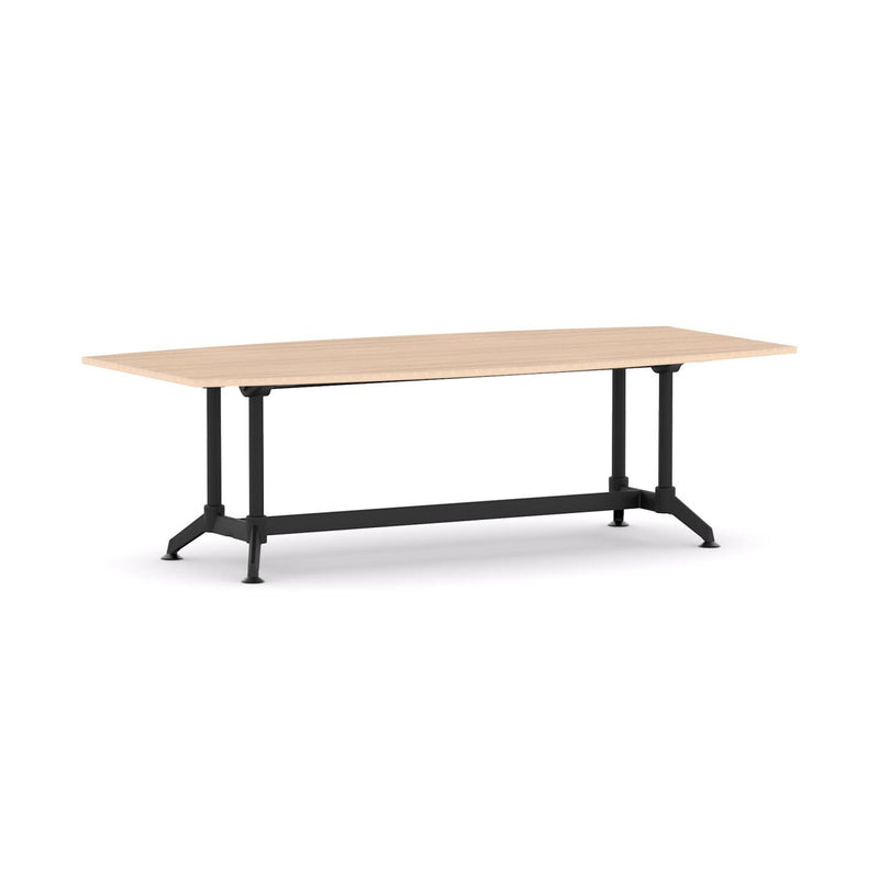 Modulus Boardroom Table Single Span, Twin Post Collar LegPoles withAlloy Feet