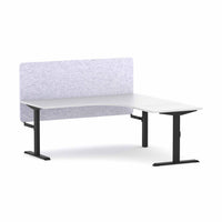 Klass Fixed 90Deg Workstation With AcoustiQ Screen
