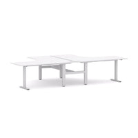 Agile Fixed Rectangle 2-Person 90° Workstation
