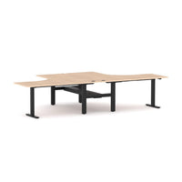 Agile Fixed Rectangle 2-Person 90° Workstation