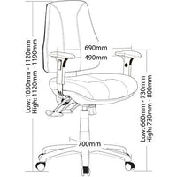 Comfort 3 Lever Mega Big Boy Seat Task Chair
