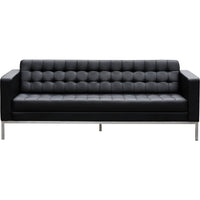 Como 3 Seater Leather Lounge