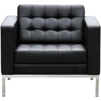 Como Single Leather Lounge