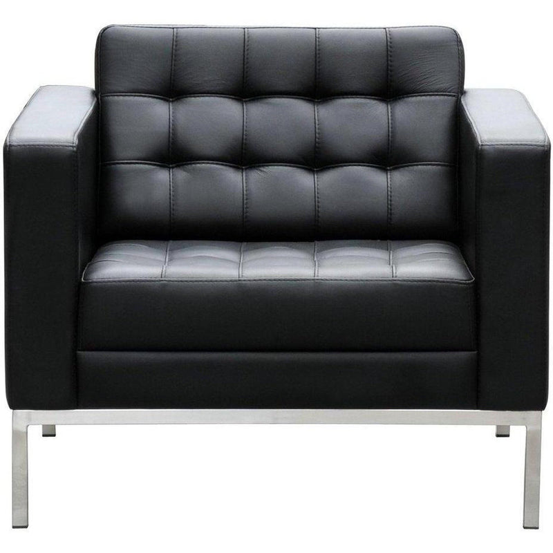 Como Single Leather Lounge