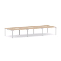 Axis Stretch 6-Person Double-sided Desk Workstation