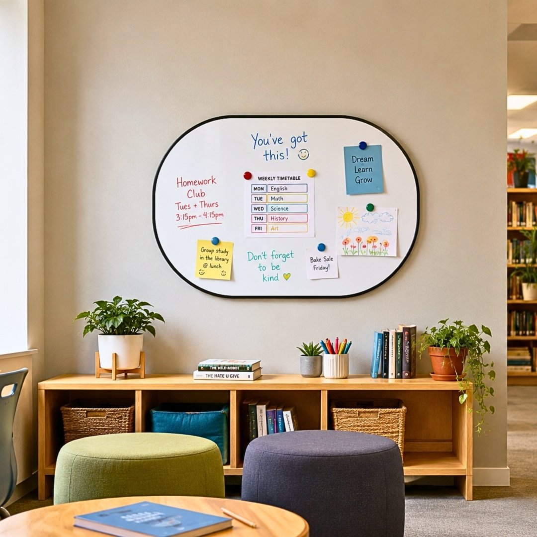 Direct Message Rounded Magnetic Whiteboard
