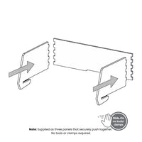 SANA Serenity Desk Screen Sit-Stand Slider Surround