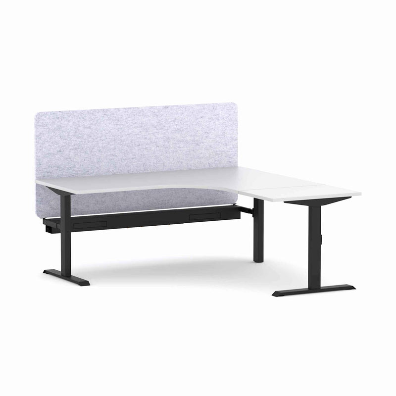 Klass Fixed 90Deg Workstation With AcoustiQ Screen