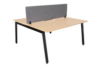 Daytona 2 Person Double Sided Workstation - With Screen