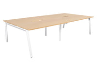 Daytona 4 Person Double Sided Workstation - Without Screen