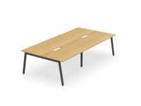 Daytona 4 Person Double Sided Workstation - Without Screen