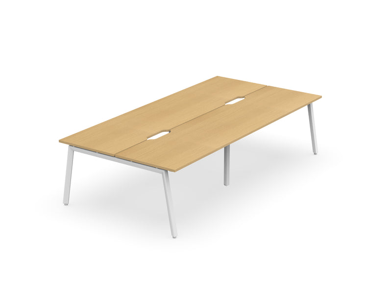 Daytona 4 Person Double Sided Workstation - Without Screen