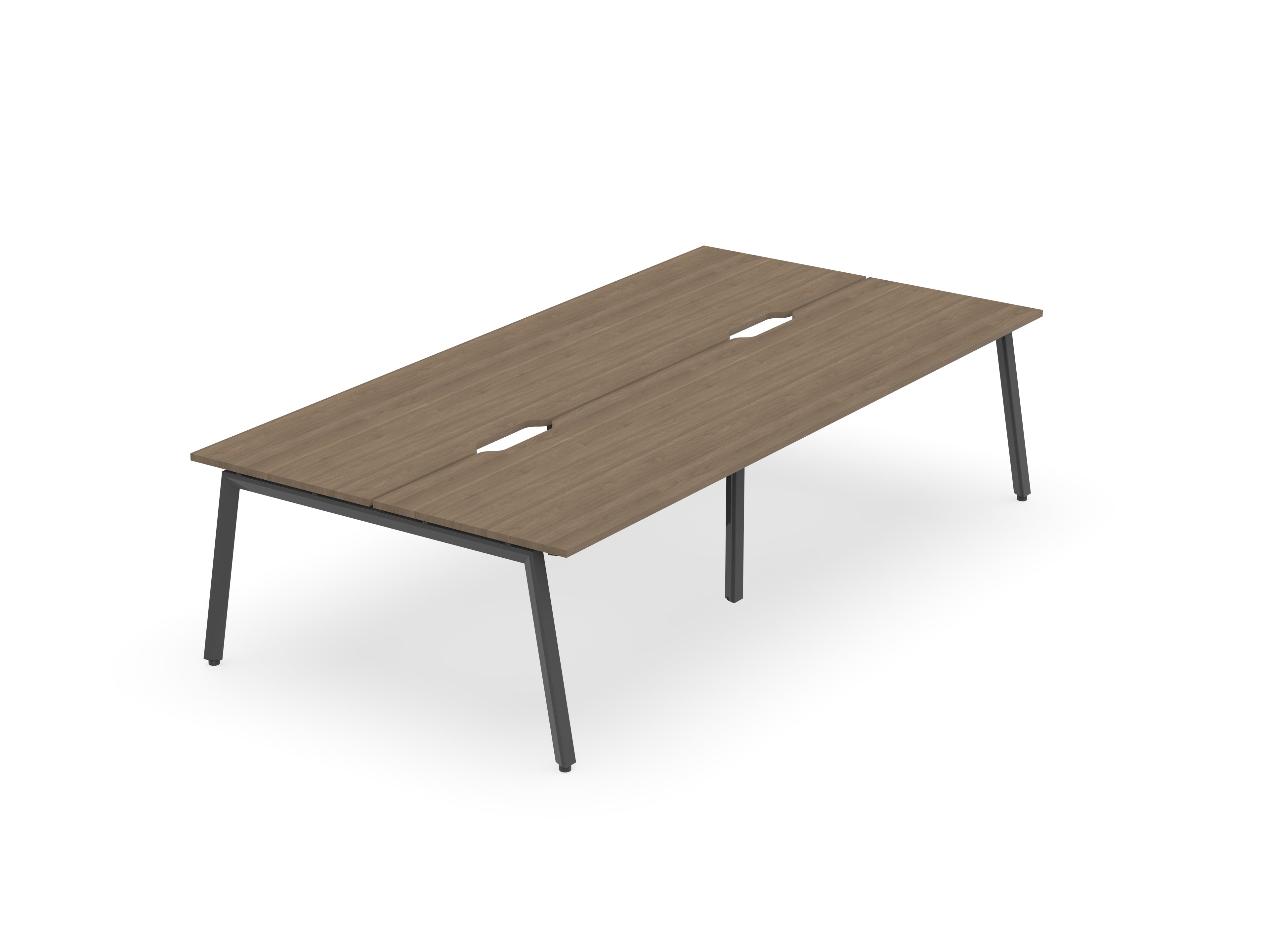 Daytona 4 Person Double Sided Workstation - Without Screen