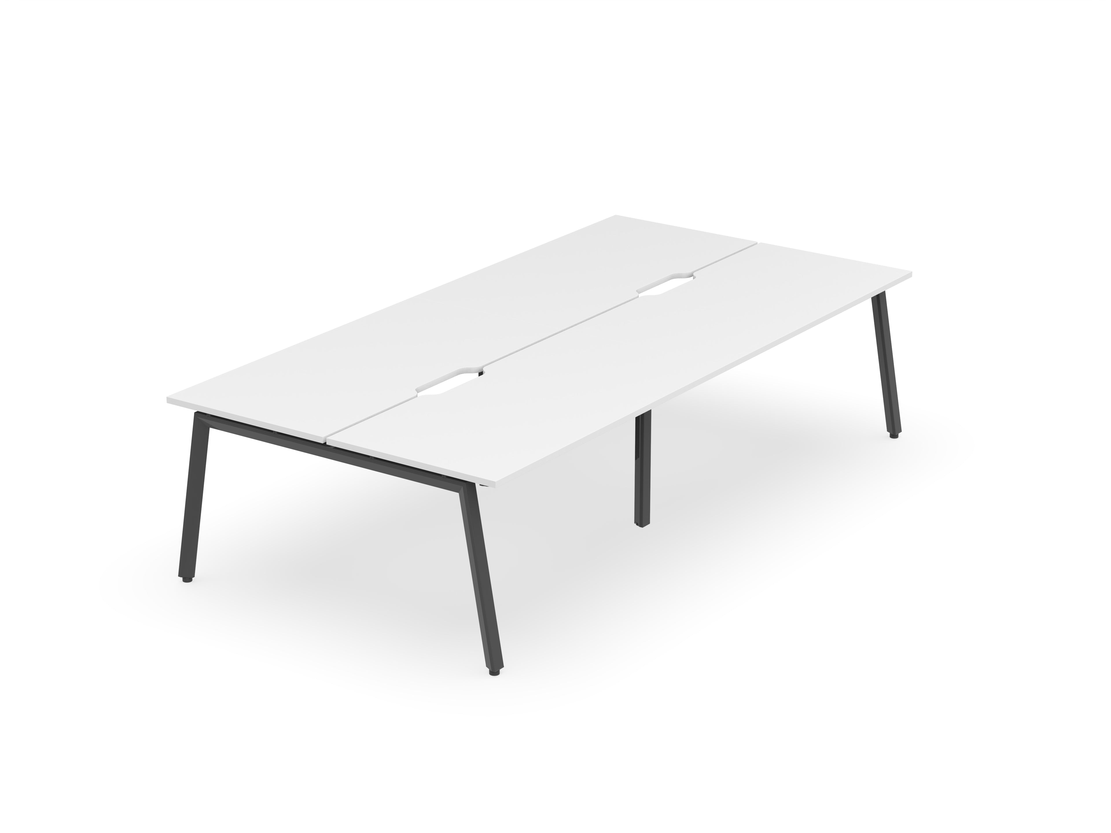 Daytona 4 Person Double Sided Workstation - Without Screen