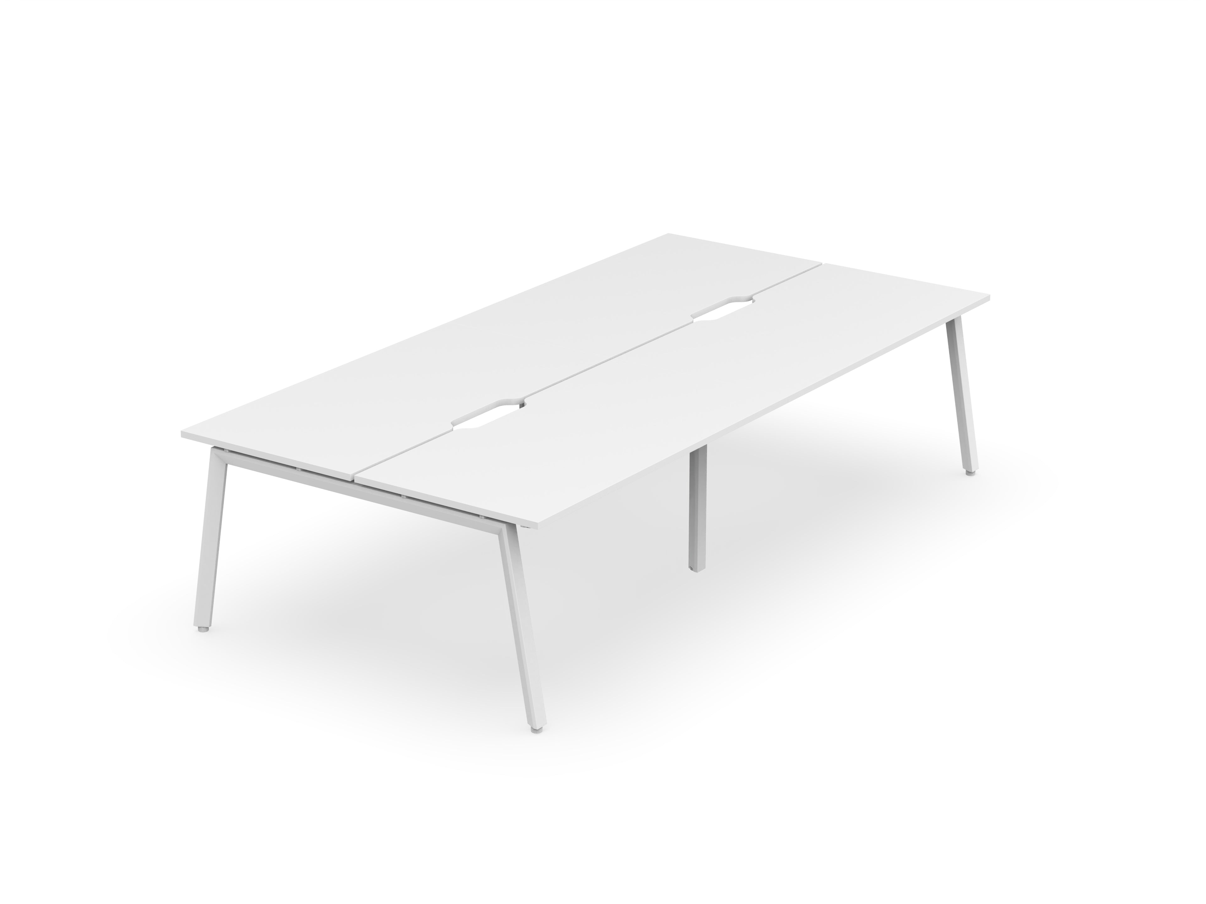 Daytona 4 Person Double Sided Workstation - Without Screen