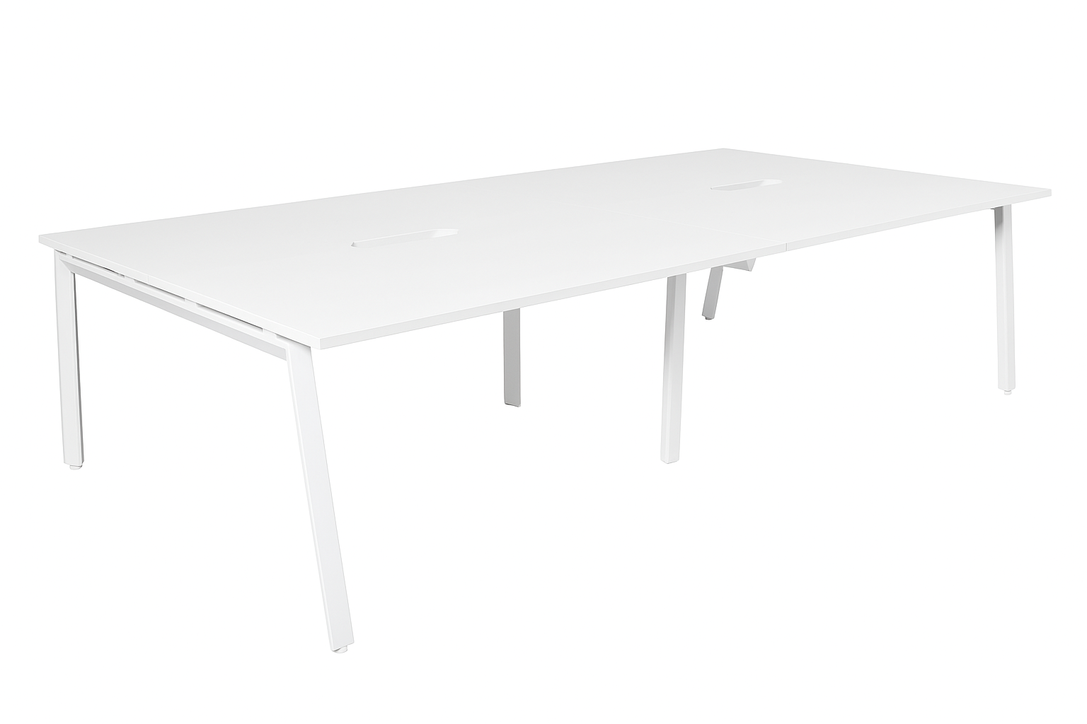 Daytona 4 Person Double Sided Workstation - Without Screen