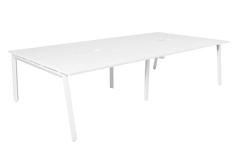 Daytona 4 Person Double Sided Workstation - Without Screen
