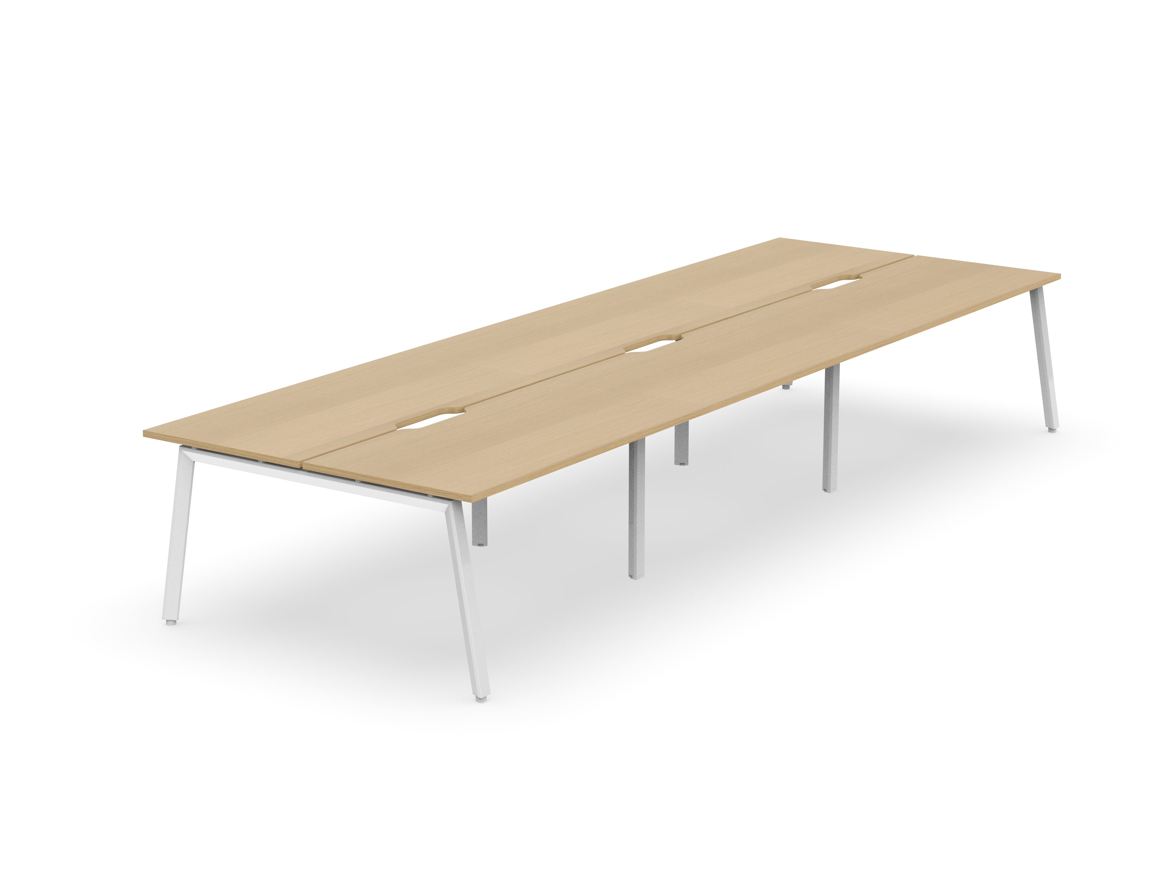 Daytona 6 Person Double Sided Workstation - Without Screen