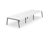 Daytona 6 Person Double Sided Workstation - Without Screen