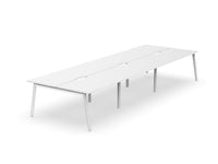 Daytona 6 Person Double Sided Workstation - Without Screen