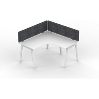 Daytona 1 Person Corner L Shape Workstation - With Screen-Elite Office Furniture