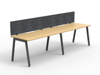 Daytona 2 Person Single Sided Workstation - With Screen-Elite Office Furniture