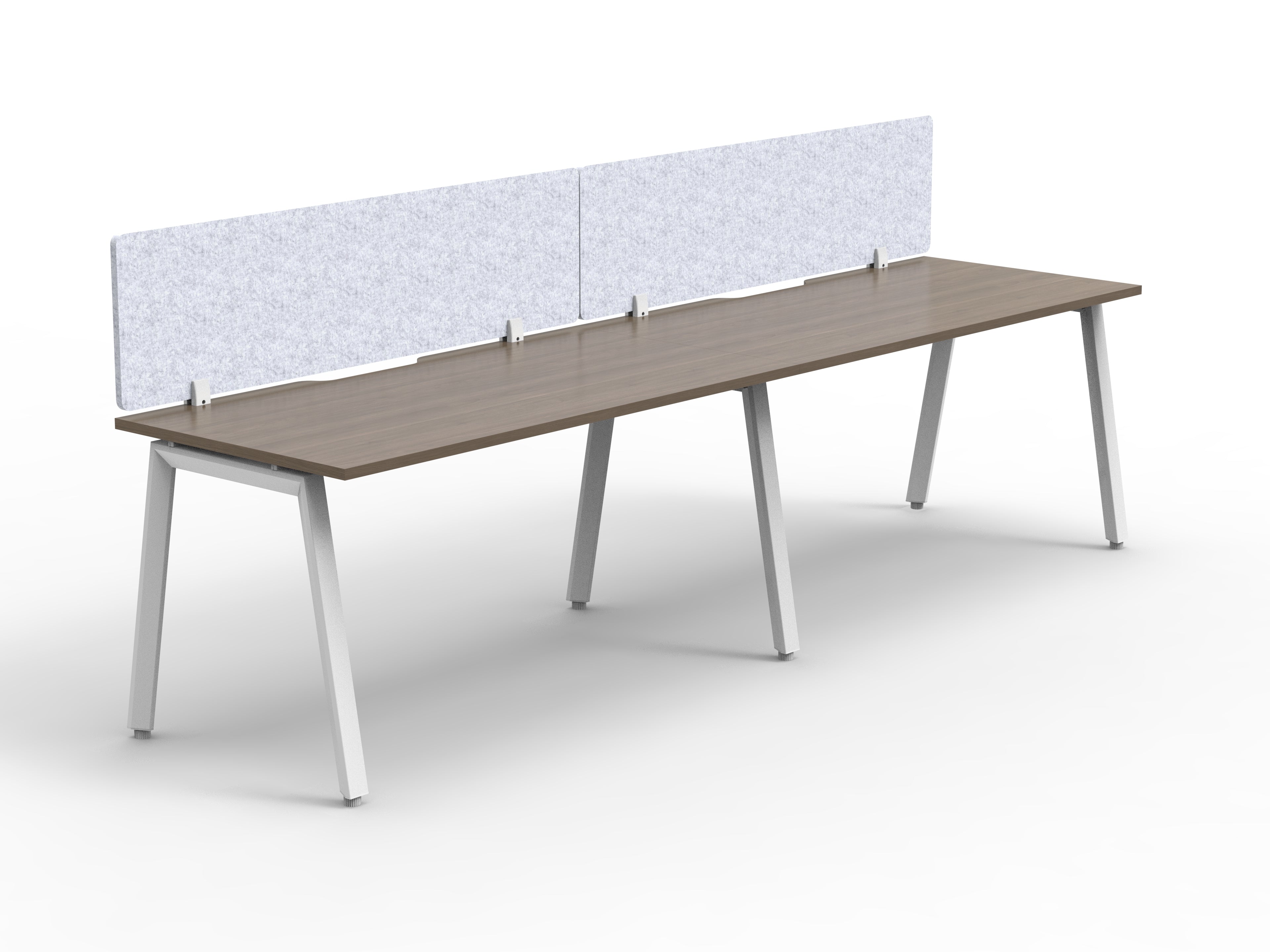 Daytona 2 Person Single Sided Workstation - With Screen