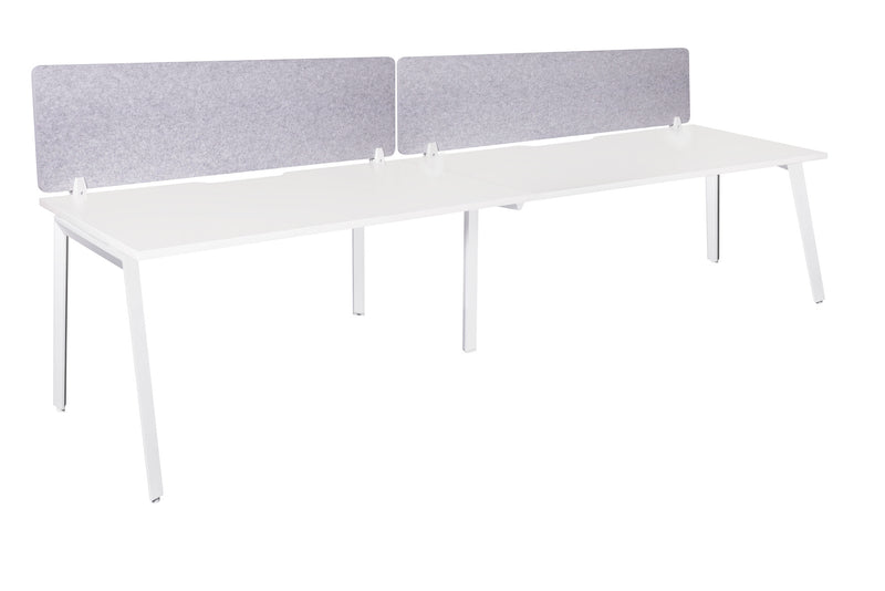 Daytona 2 Person Single Sided Workstation - With Screen