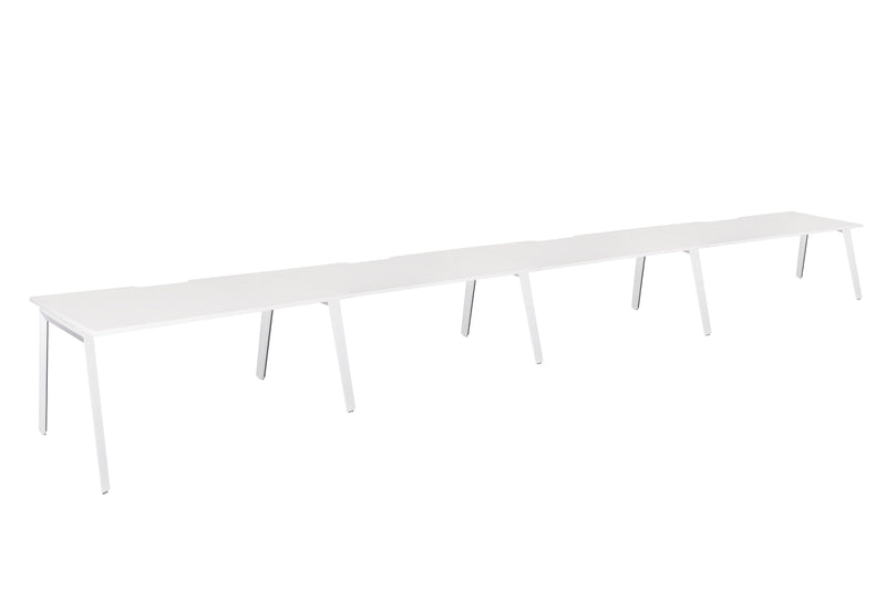 Daytona 4 Person Single Sided Workstation - Without Screen