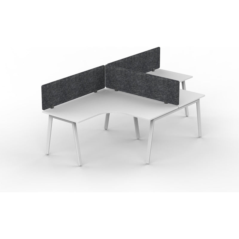 Daytona 2 Person Corner T Shape Workstation - With Screen-Elite Office Furniture