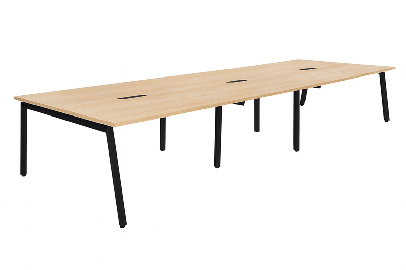 Daytona 6 Person Double Sided Workstation - Without Screen