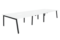 Daytona 6 Person Double Sided Workstation - Without Screen