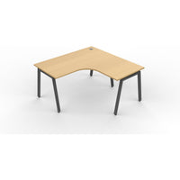 Daytona 1 Person Corner L Shape Workstation - Without Screen-Elite Office Furniture