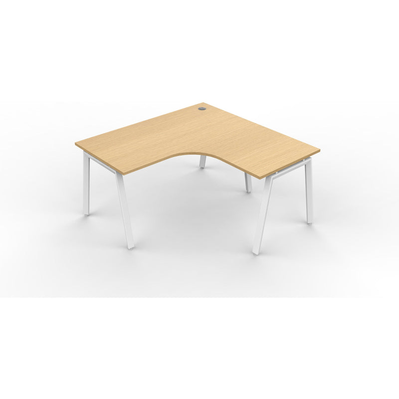 Daytona 1 Person Corner L Shape Workstation - Without Screen-Elite Office Furniture