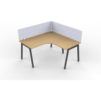 Daytona 1 Person Corner L Shape Workstation - With Screen-Elite Office Furniture