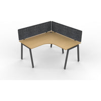 Daytona 1 Person Corner L Shape Workstation - With Screen-Elite Office Furniture