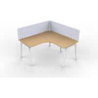Daytona 1 Person Corner L Shape Workstation - With Screen-Elite Office Furniture
