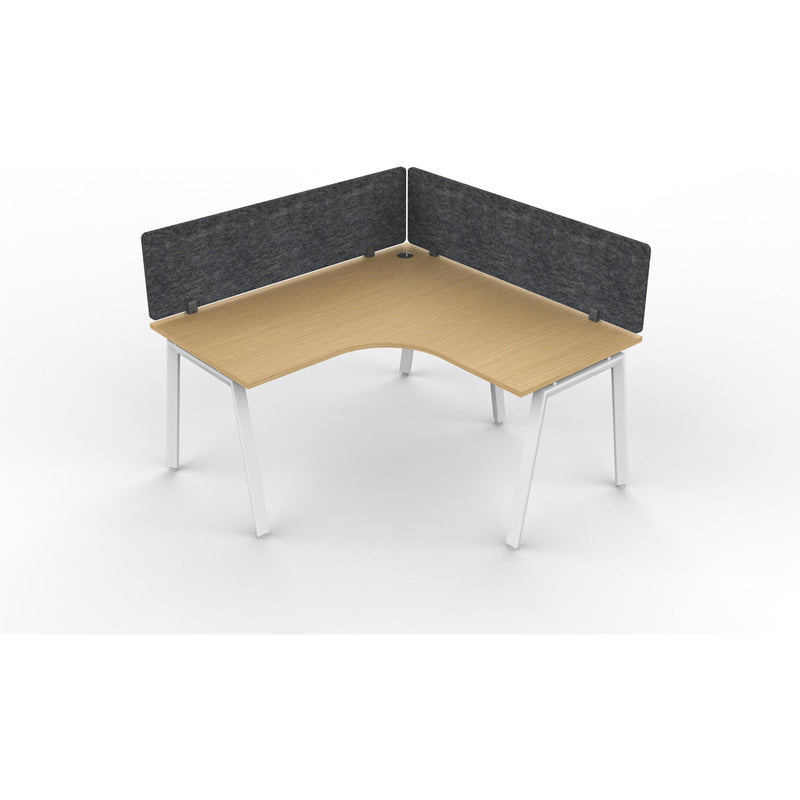 Daytona 1 Person Corner L Shape Workstation - With Screen-Elite Office Furniture