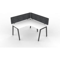 Daytona 1 Person Corner L Shape Workstation - With Screen-Elite Office Furniture