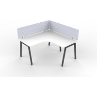 Daytona 1 Person Corner L Shape Workstation - With Screen-Elite Office Furniture