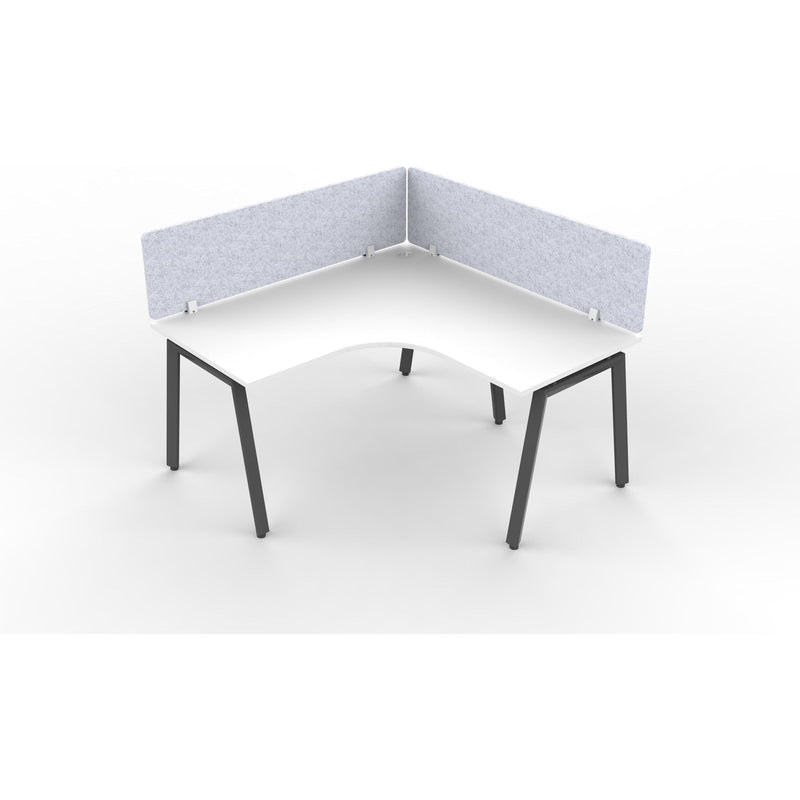 Daytona 1 Person Corner L Shape Workstation - With Screen-Elite Office Furniture