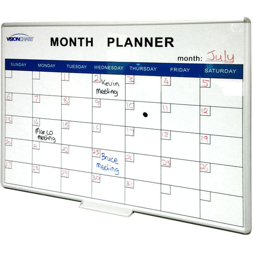 Deluxe Perpetual Month Planner Magnetic Whiteboard