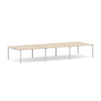 Axis Stretch 6-Person Double-sided Desk Workstation