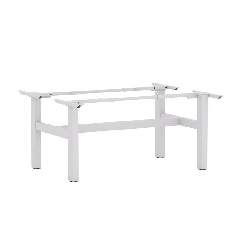 Agile Fixed Rectangle 2-Person Double-sided Desk Workstation - Frame Only