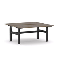 AgileMotion+ 3C/2M Electric Rectangle 2-Person Double-sided Desk Workstation