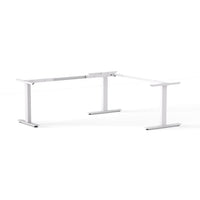 Agile Fixed Rectangle 90° Desk and Return - Frame Only