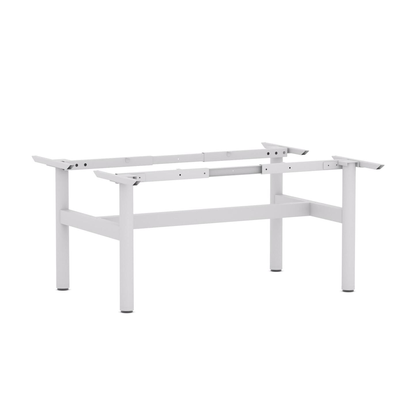 Agile Fixed Round 2-Person Double-sided Desk Workstation - Frame Only
