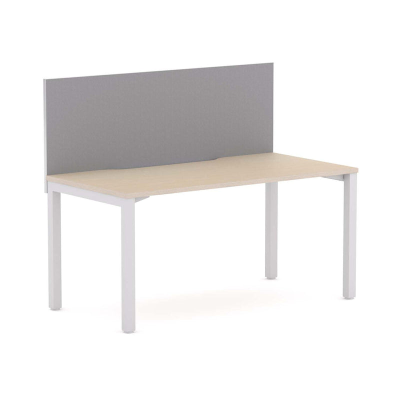 Axis 1 User Single Desk, 50x50mm Square Leg Design. Includes: Edge25 Screen