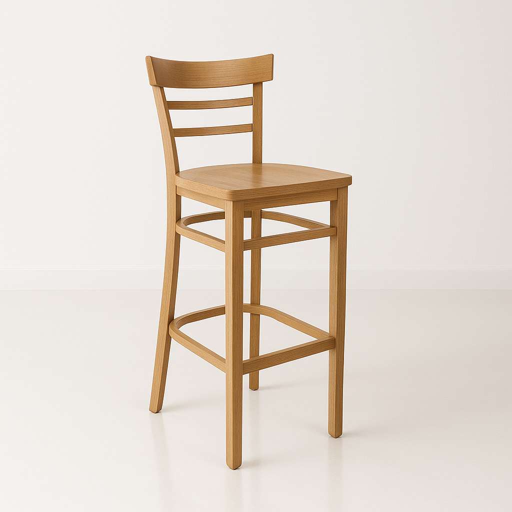 Vienna Barstool Timber Seat