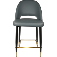 Durafurn Semifreddo Counter Stool - Black Metal 650h Legs-Elite Office Furniture